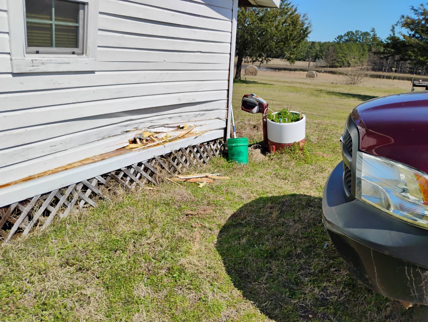Major damage repair project view 1