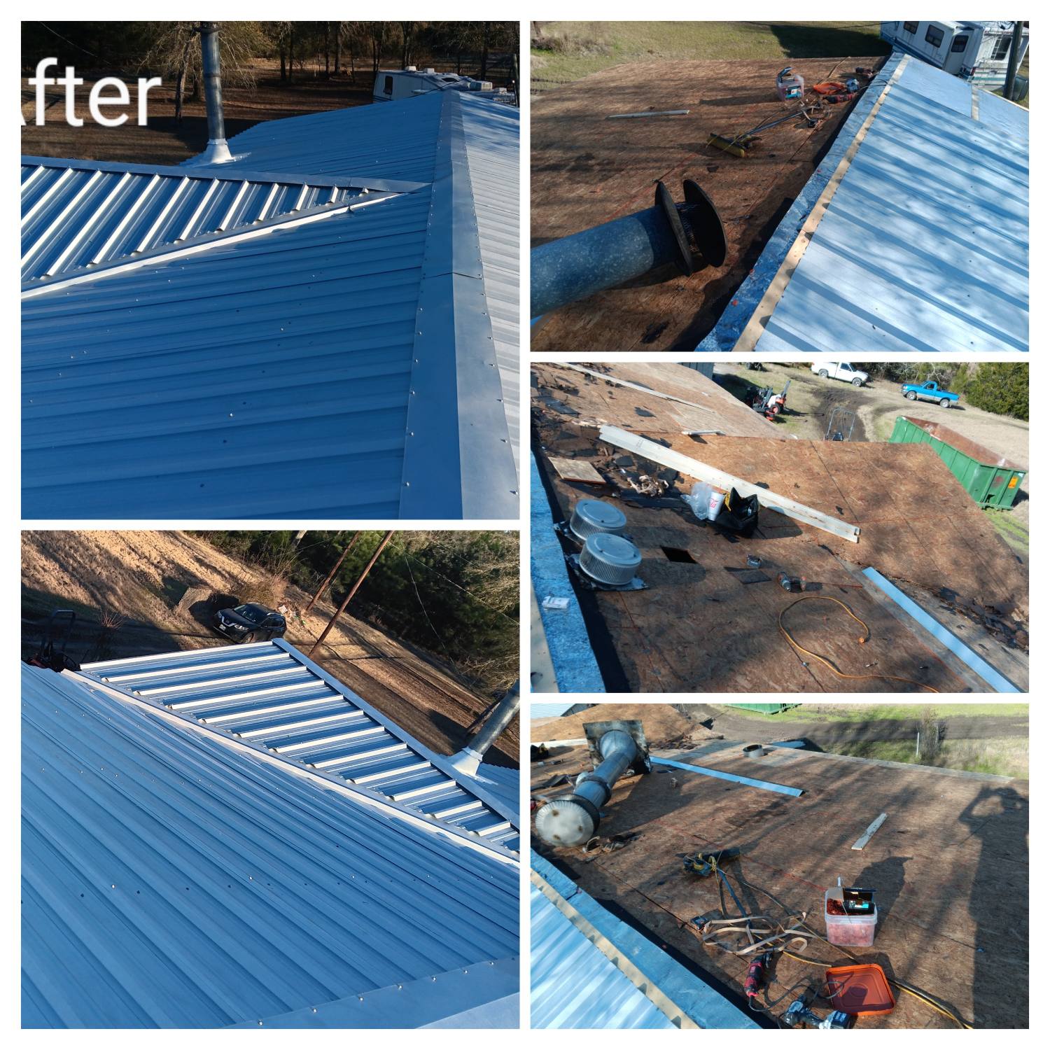 Roof replacement and deck