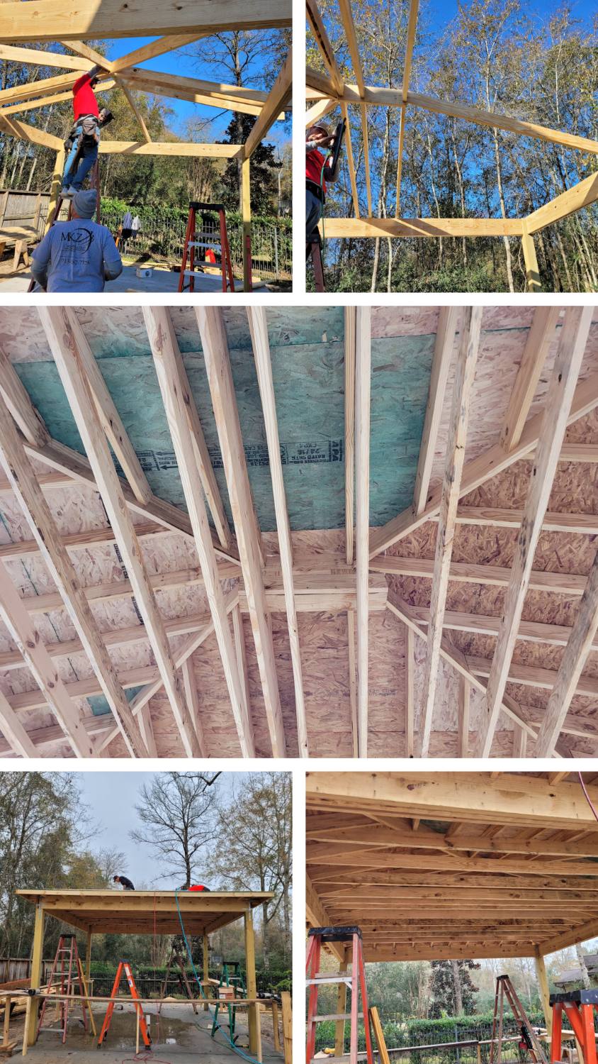 Covered patio build