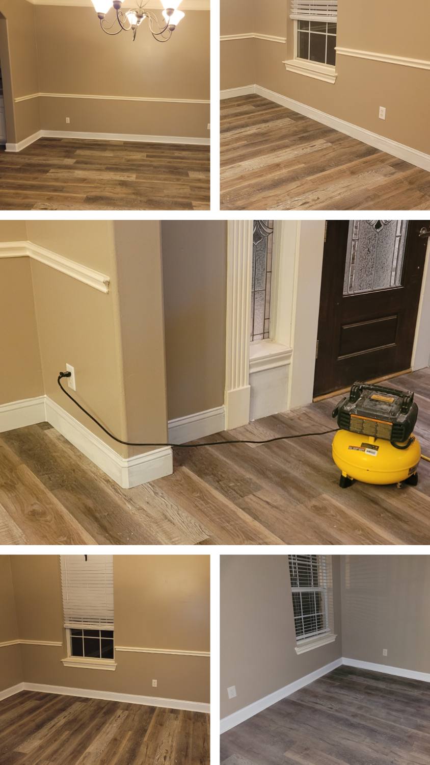 Luxury vinyl plank install
